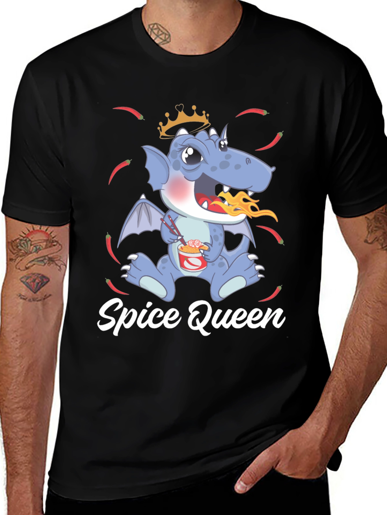 Variant 6 of Spice Queen Dragon Graphic T-Shirt