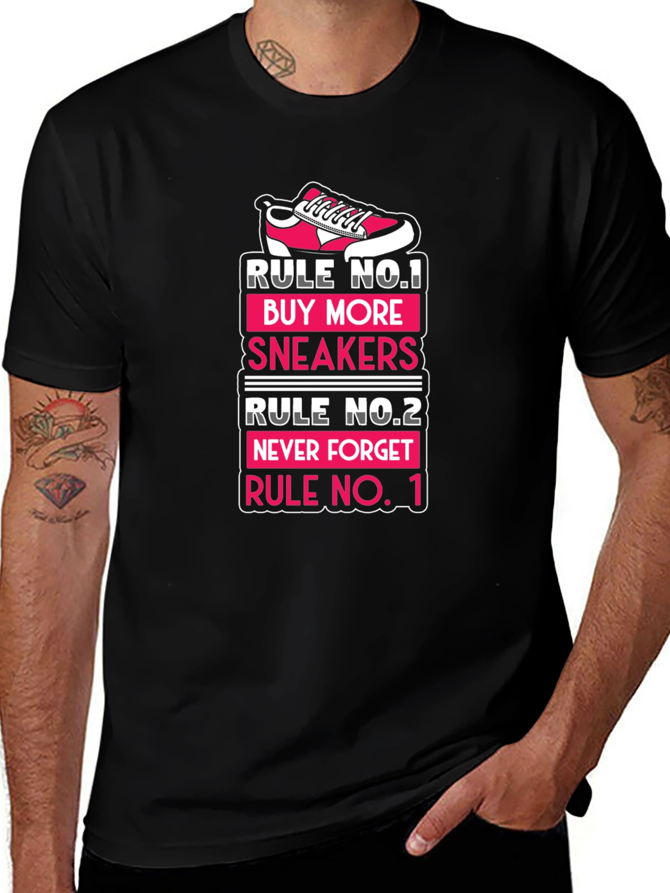 Variant 22 of Sneaker Lover T-Shirt - Rule No. 1