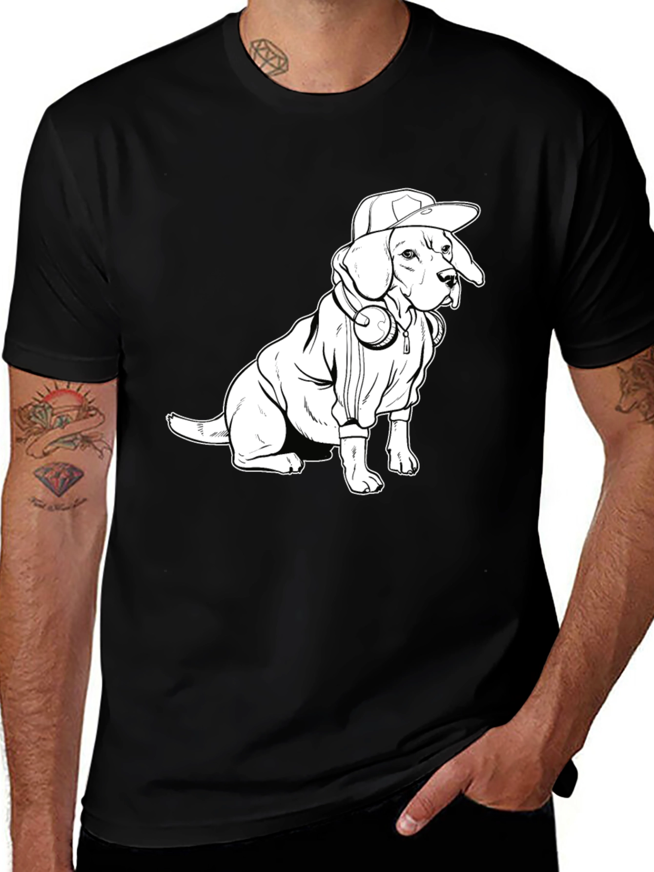 Variant 22 of Cool Dog Graphic T-Shirt