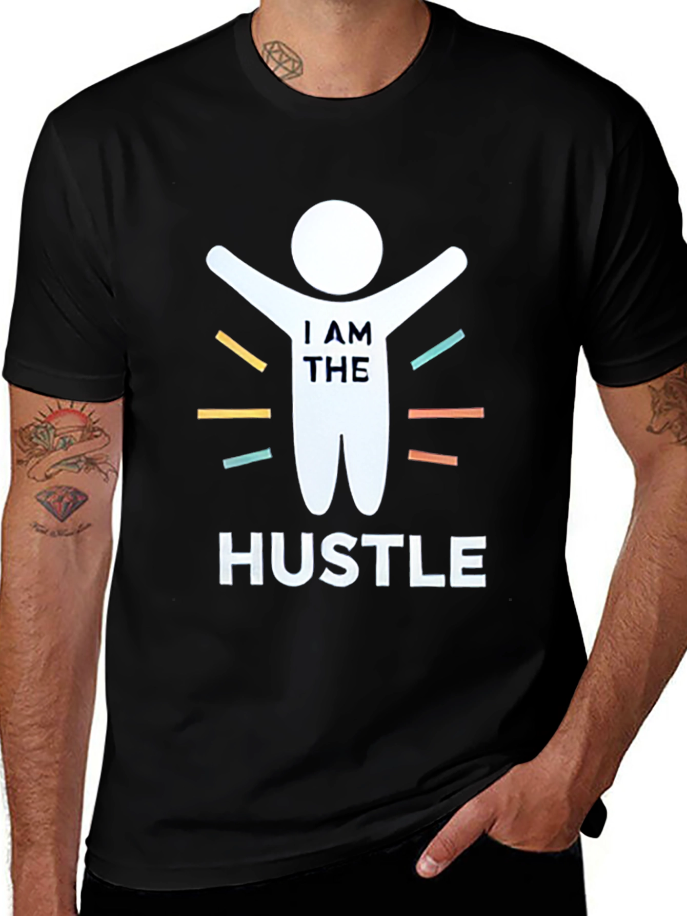 Variant 29 of I AM THE HUSTLE Graphic Tee