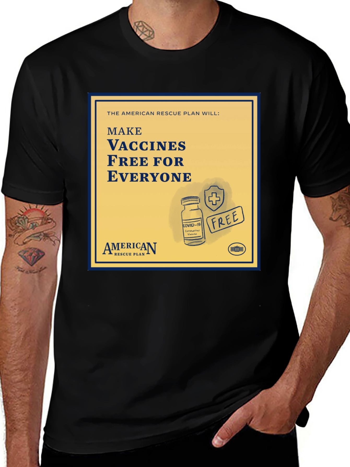 American Rescue Plan T-Shirt - Free Vaccines