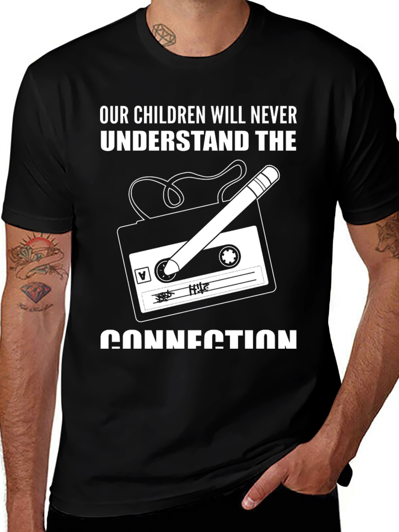 Variant 17 of Retro Cassette Tape T-Shirt - The Connection