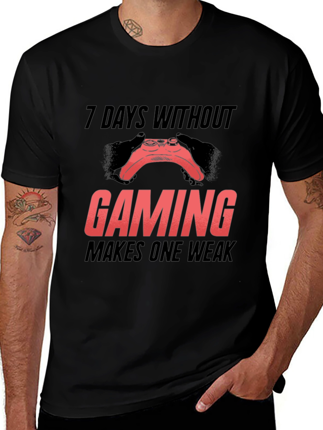 Variant 3 of Gamer T-Shirt - 7 Days Without Gaming