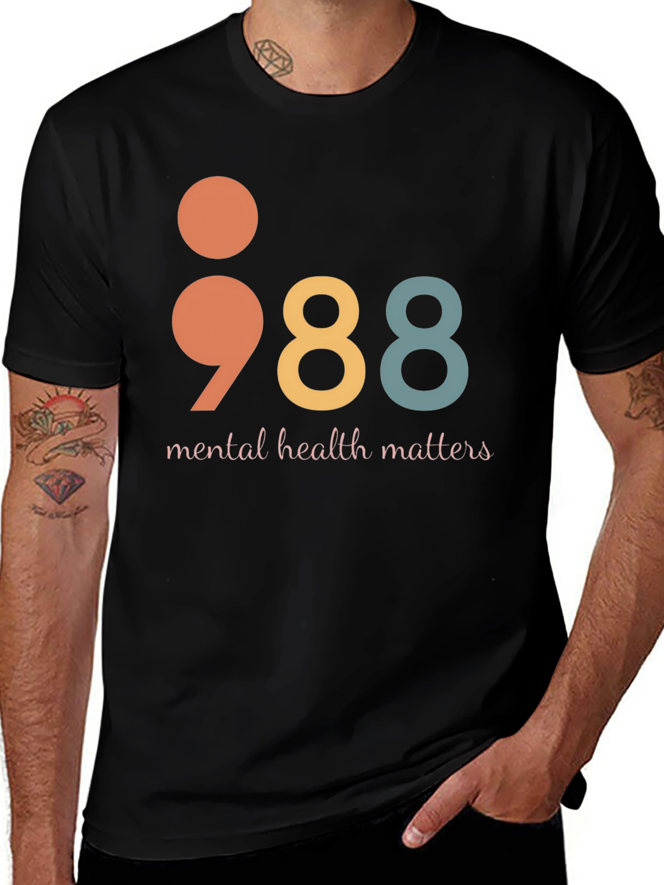 Variant 24 of Mental Health Matters 988 T-Shirt
