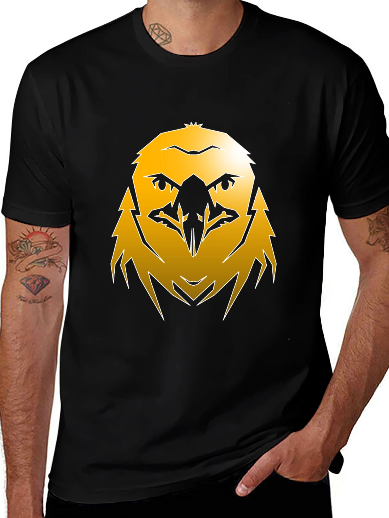 Variant 16 of Eagle Graphic Black T-Shirt