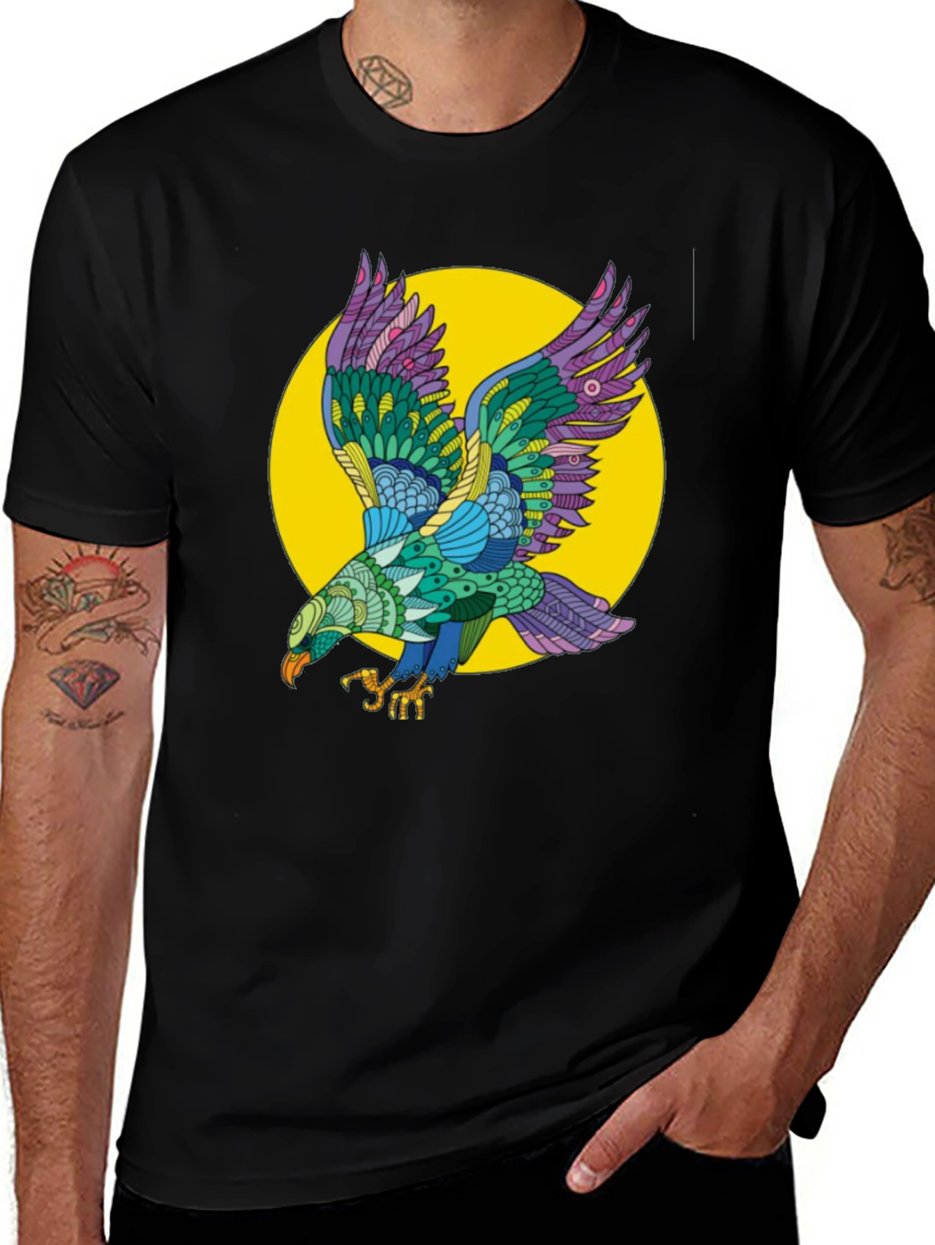 Variant 3 of Eagle Graphic Tee - Cool Bird Design