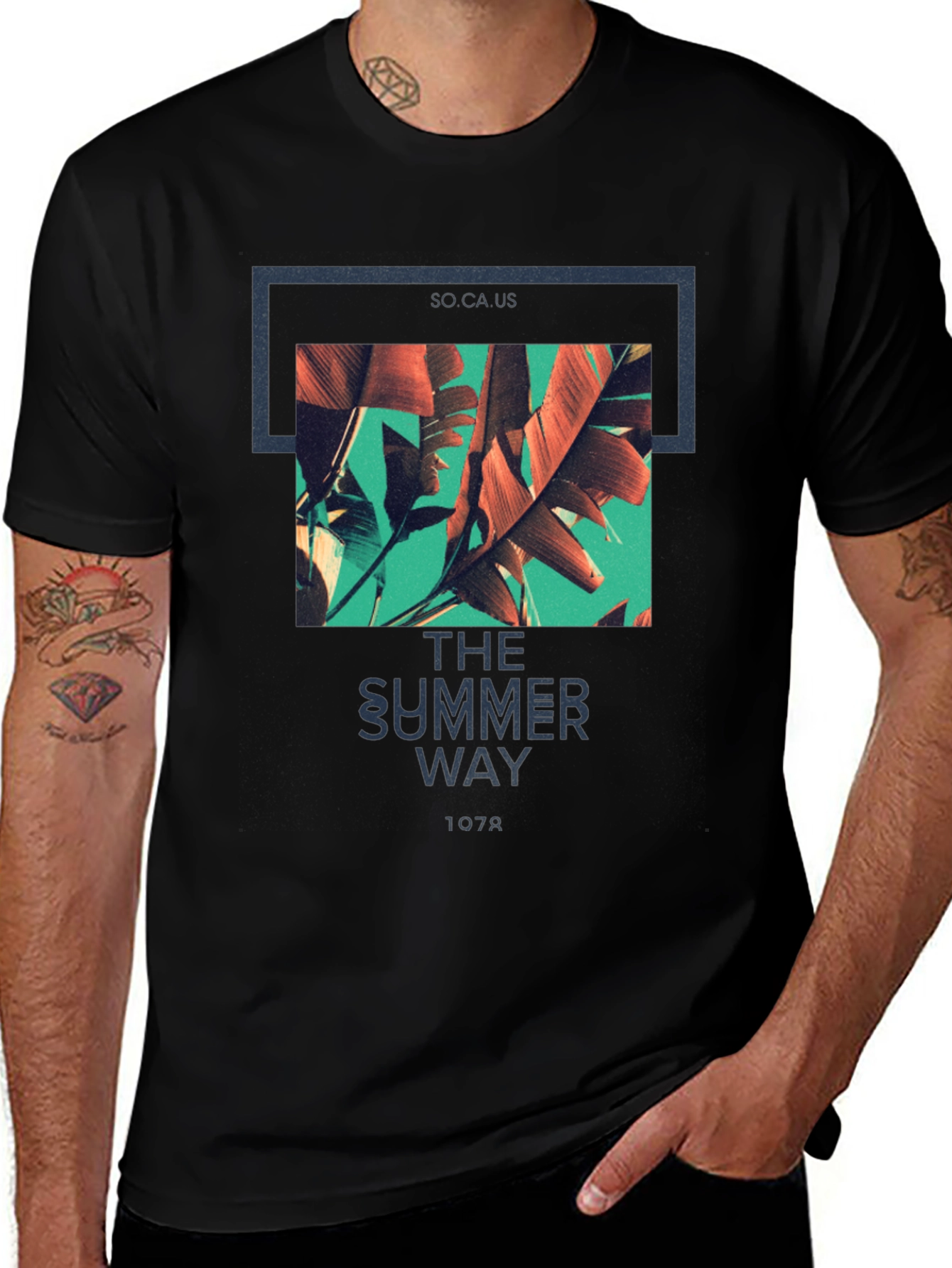 Variant 7 of Summer Way Graphic Tee - Tropical Vibes
