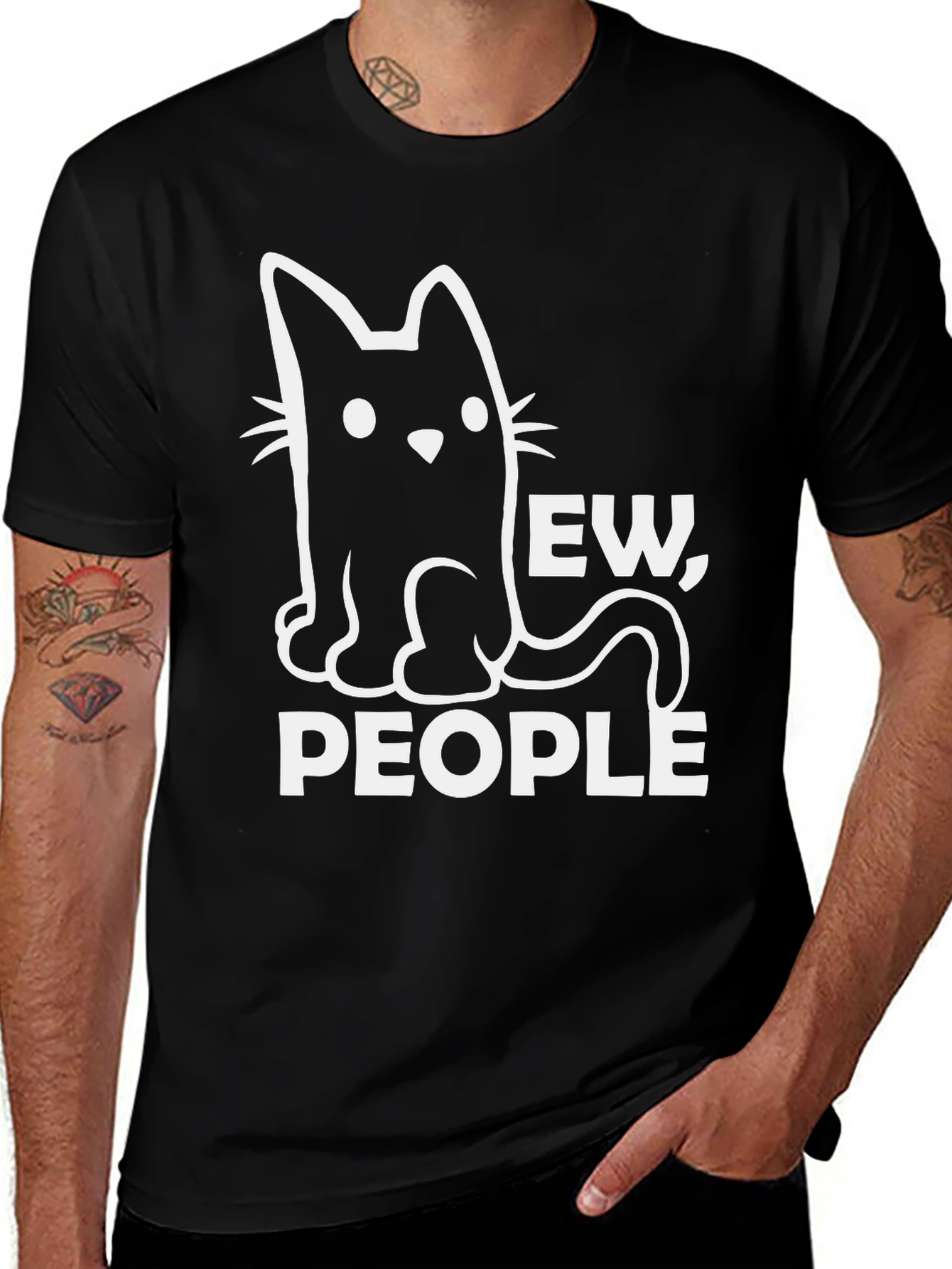 Variant 13 of Ew, People Cat Graphic Tee