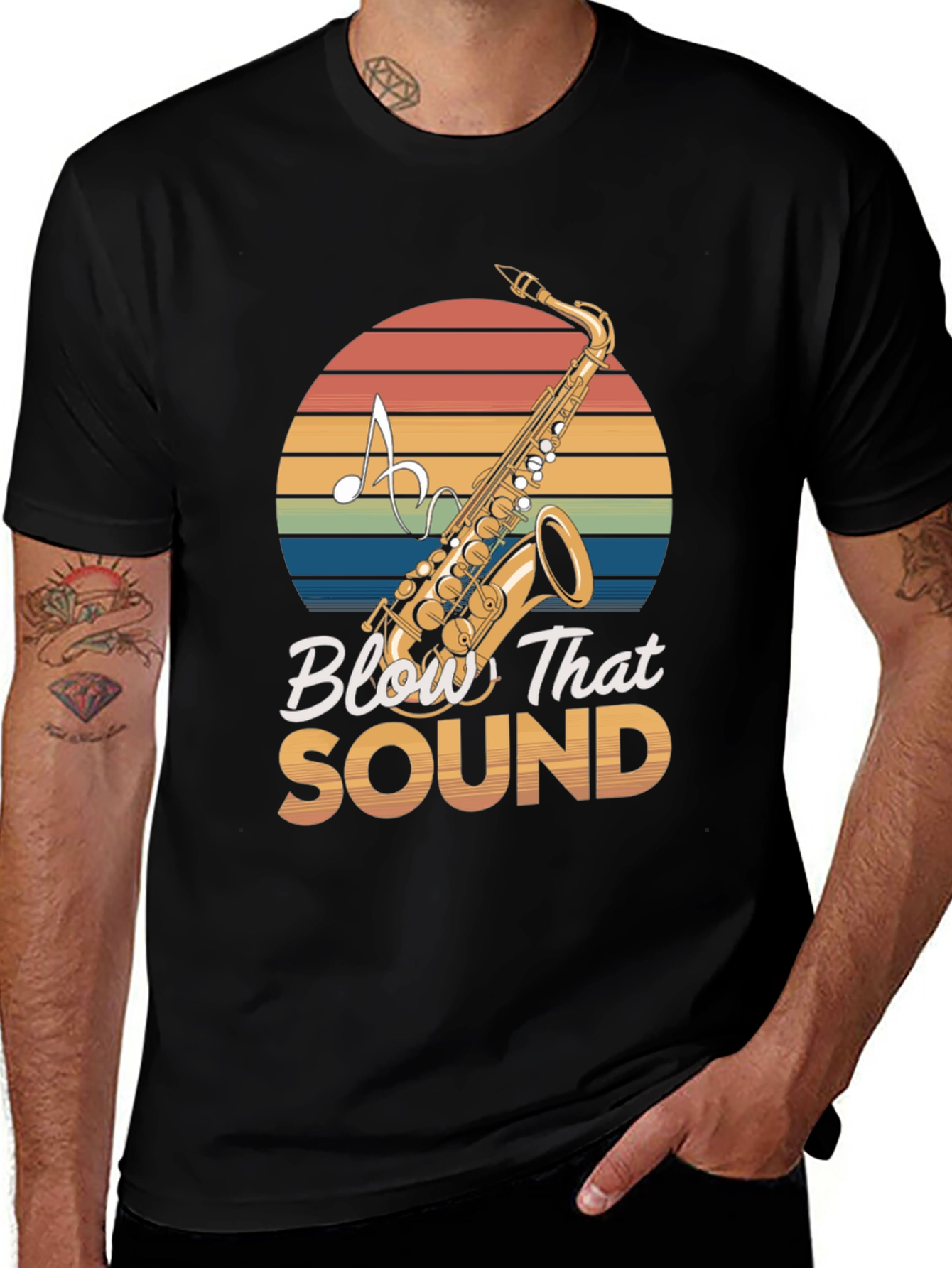 Variant 11 of Blow That Sound Saxophone T-Shirt