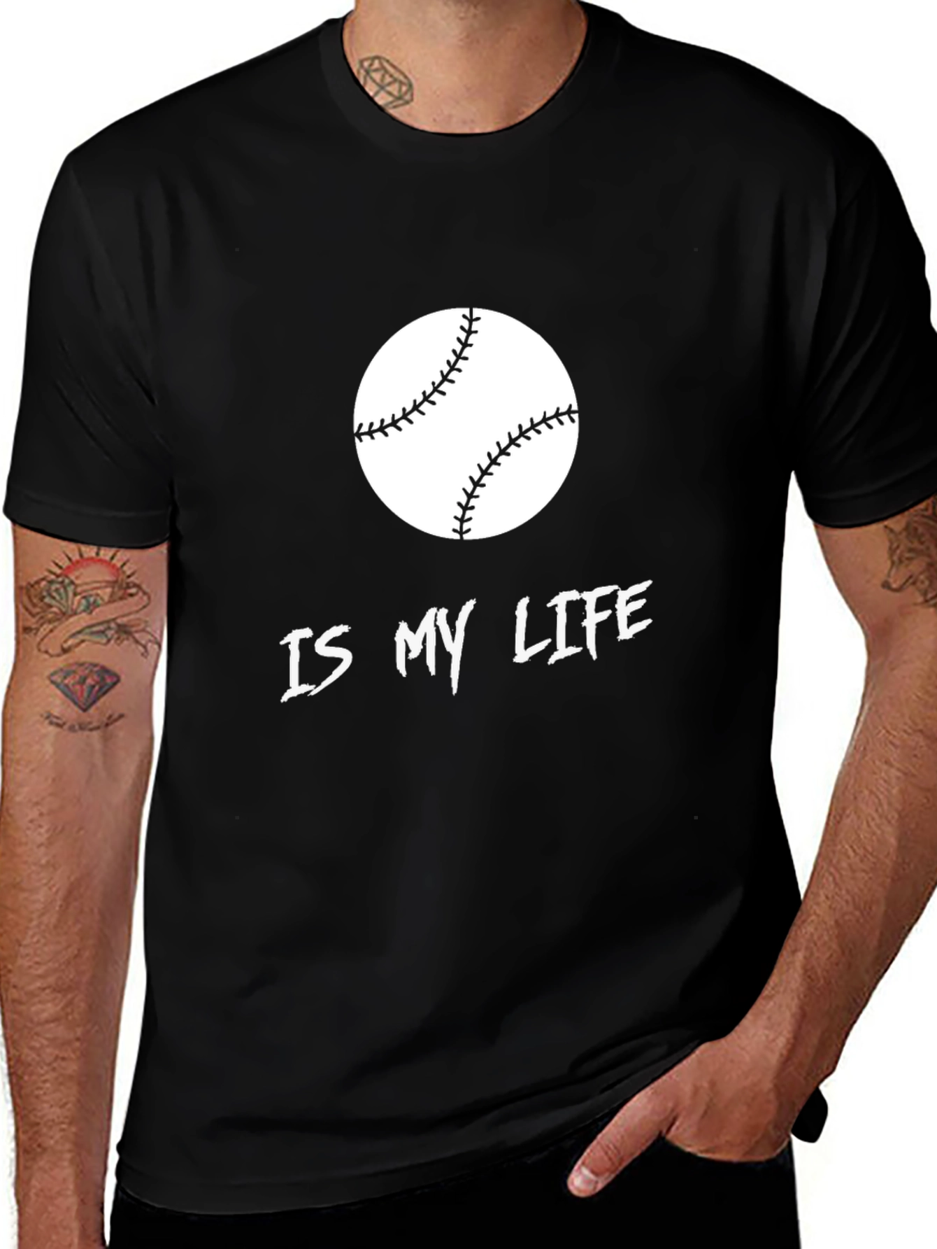 Variant 7 of Baseball Is My Life Graphic Tee