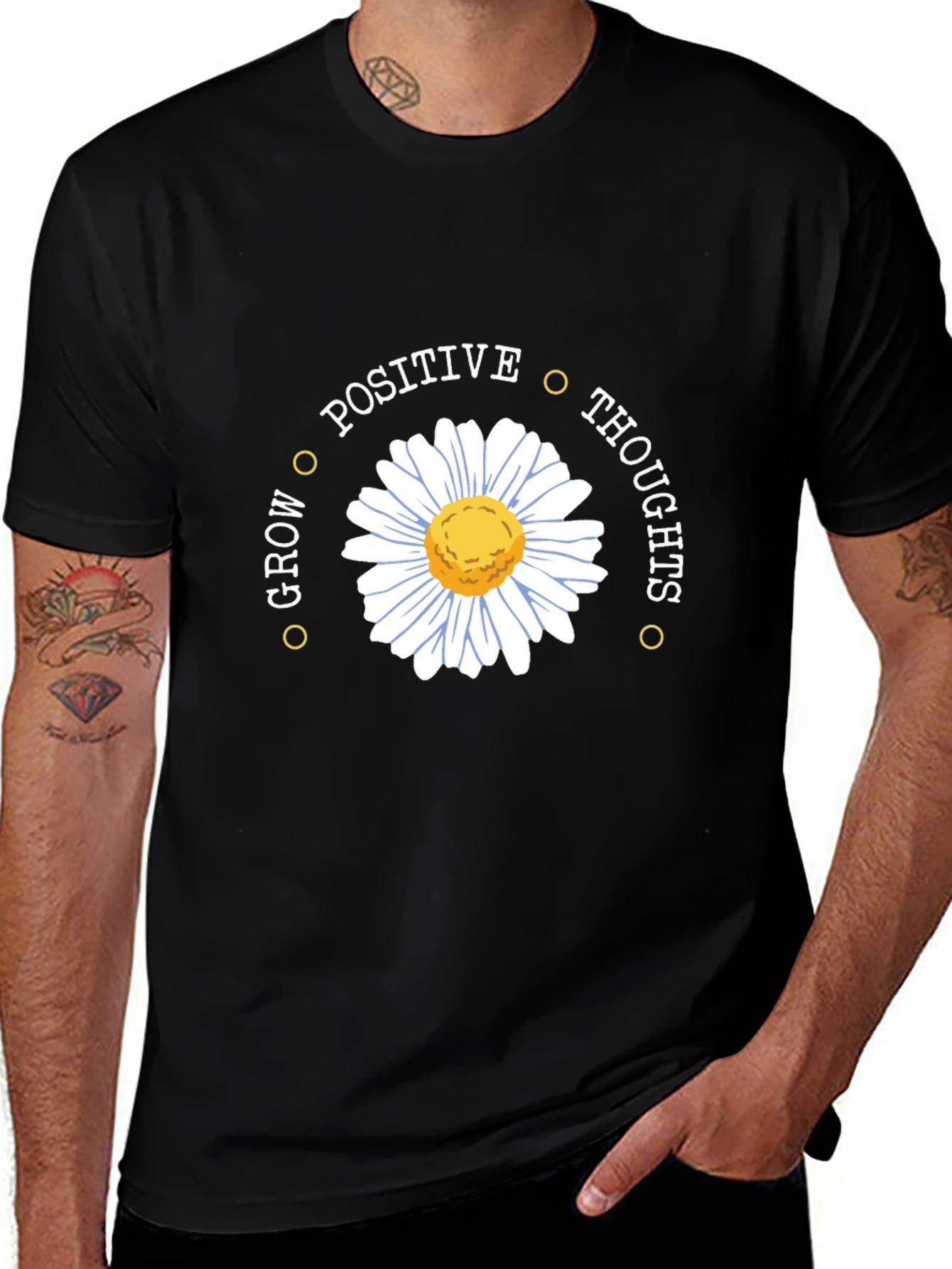 Positive Thoughts Daisy Graphic Tee