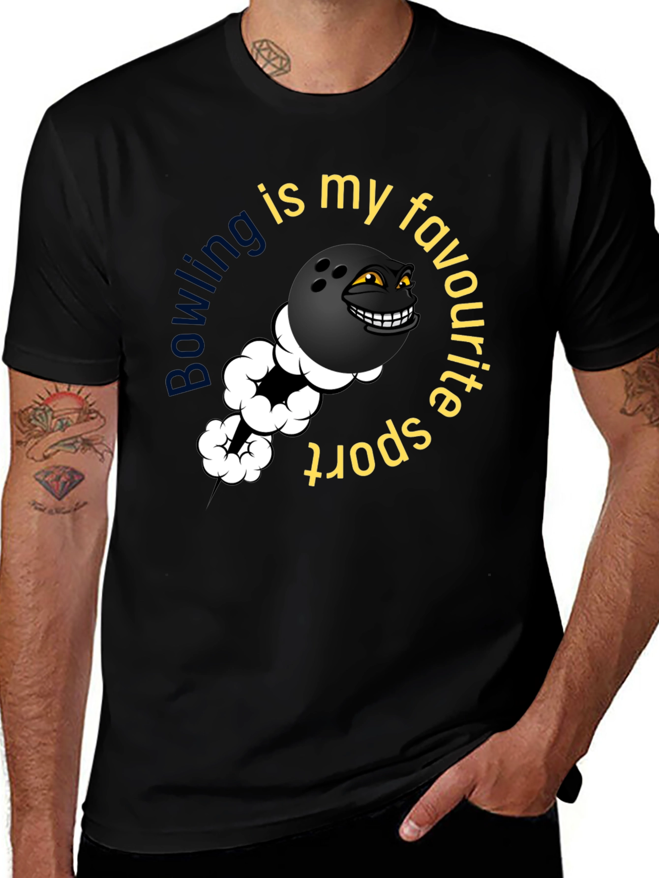 Bowling is My Favorite Sport Graphic Tee