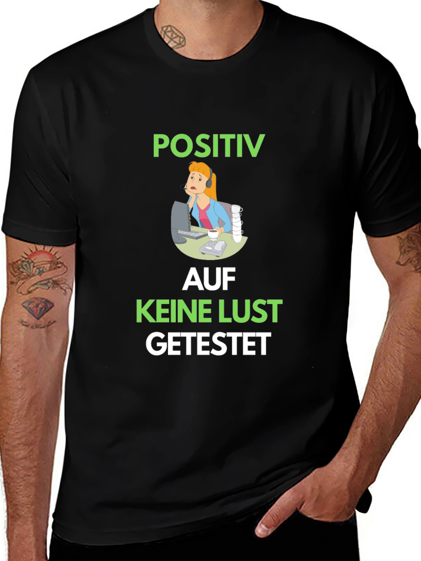 Variant 6 of Positiv Auf Keine Lust Getestet Graphic Tee
