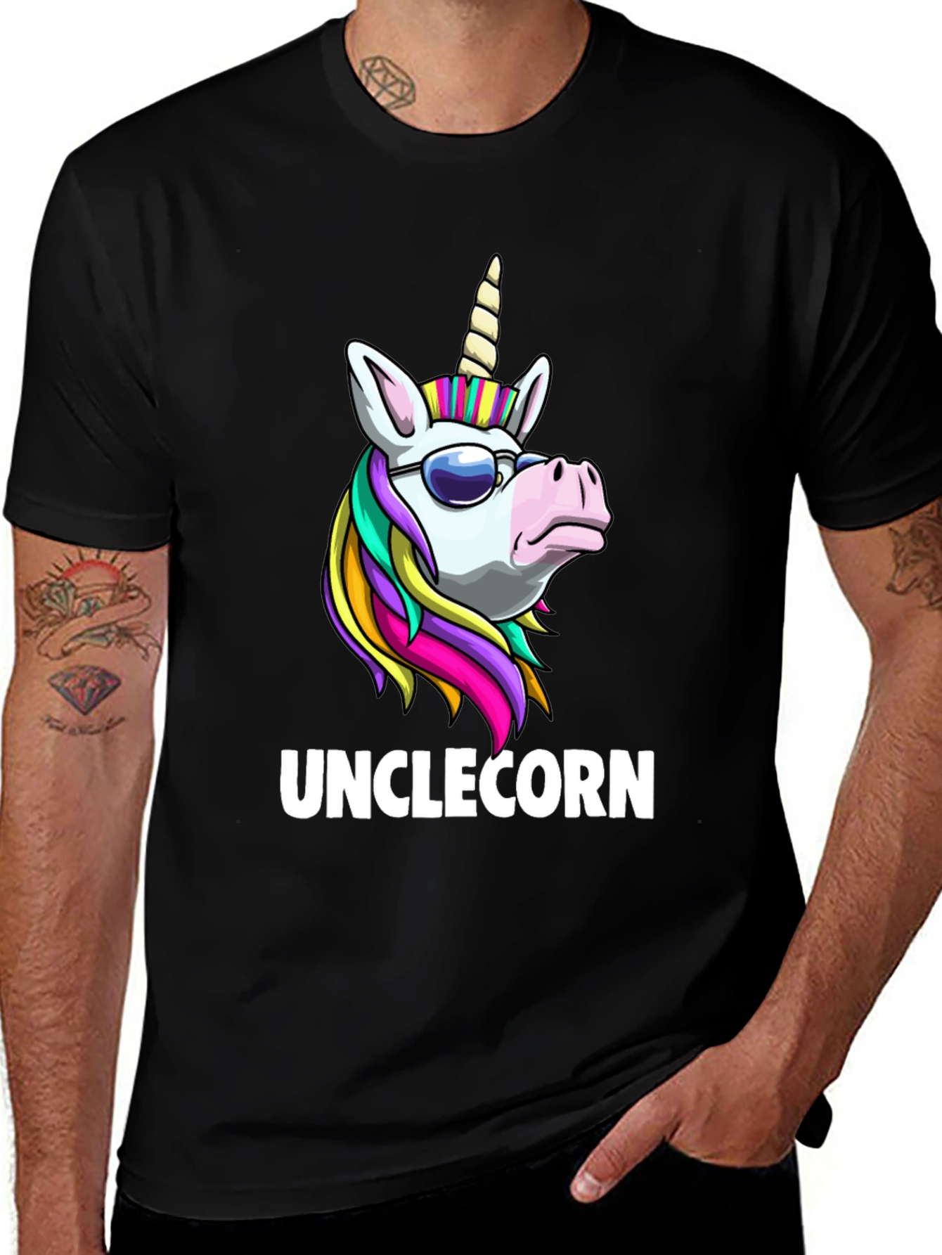 Variant 23 of Unclecorn T-Shirt - Funny Unicorn Design