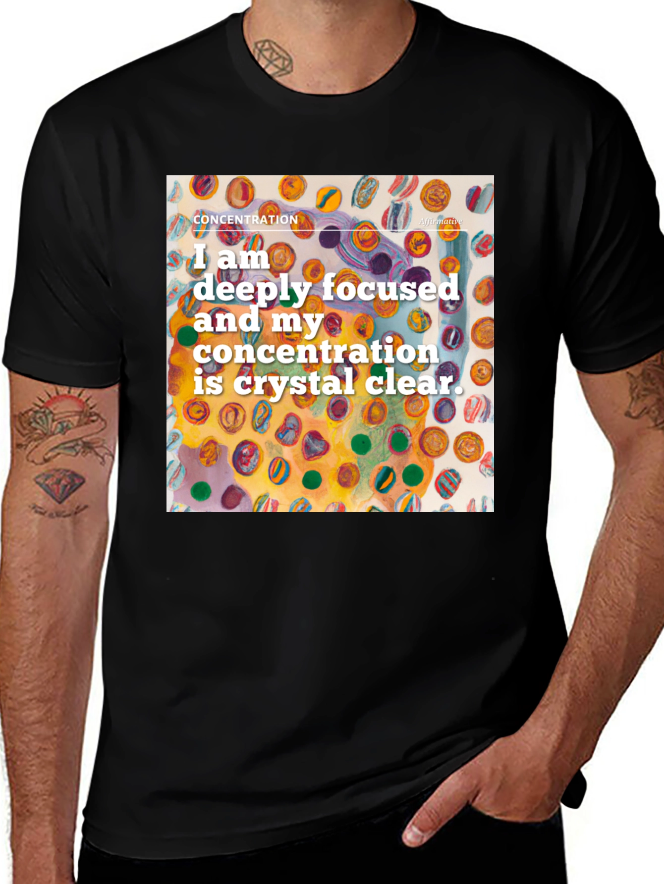 Concentration Affirmation T-Shirt - Focus & Clarity
