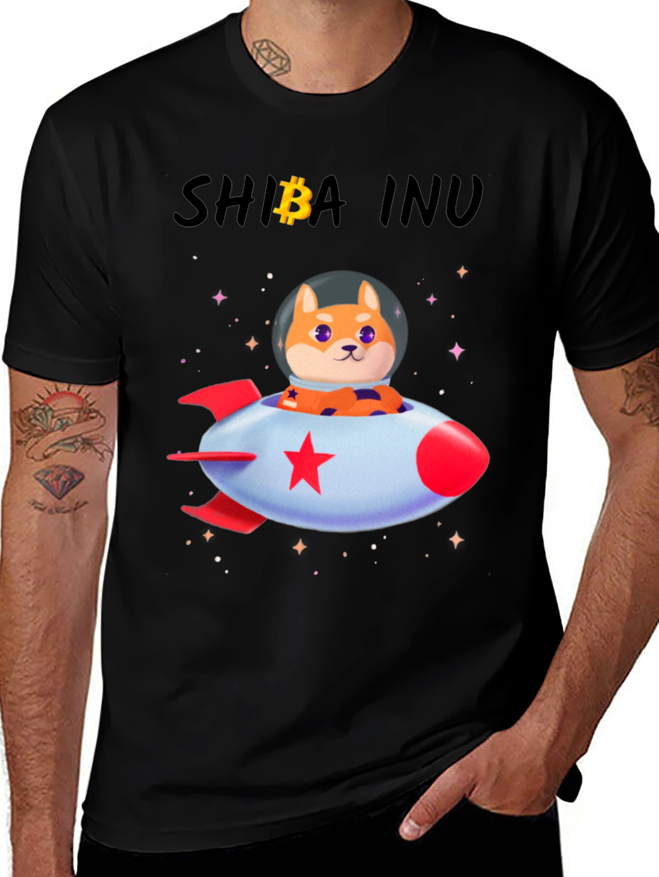 Variant 4 of Shiba Inu Rocket T-Shirt