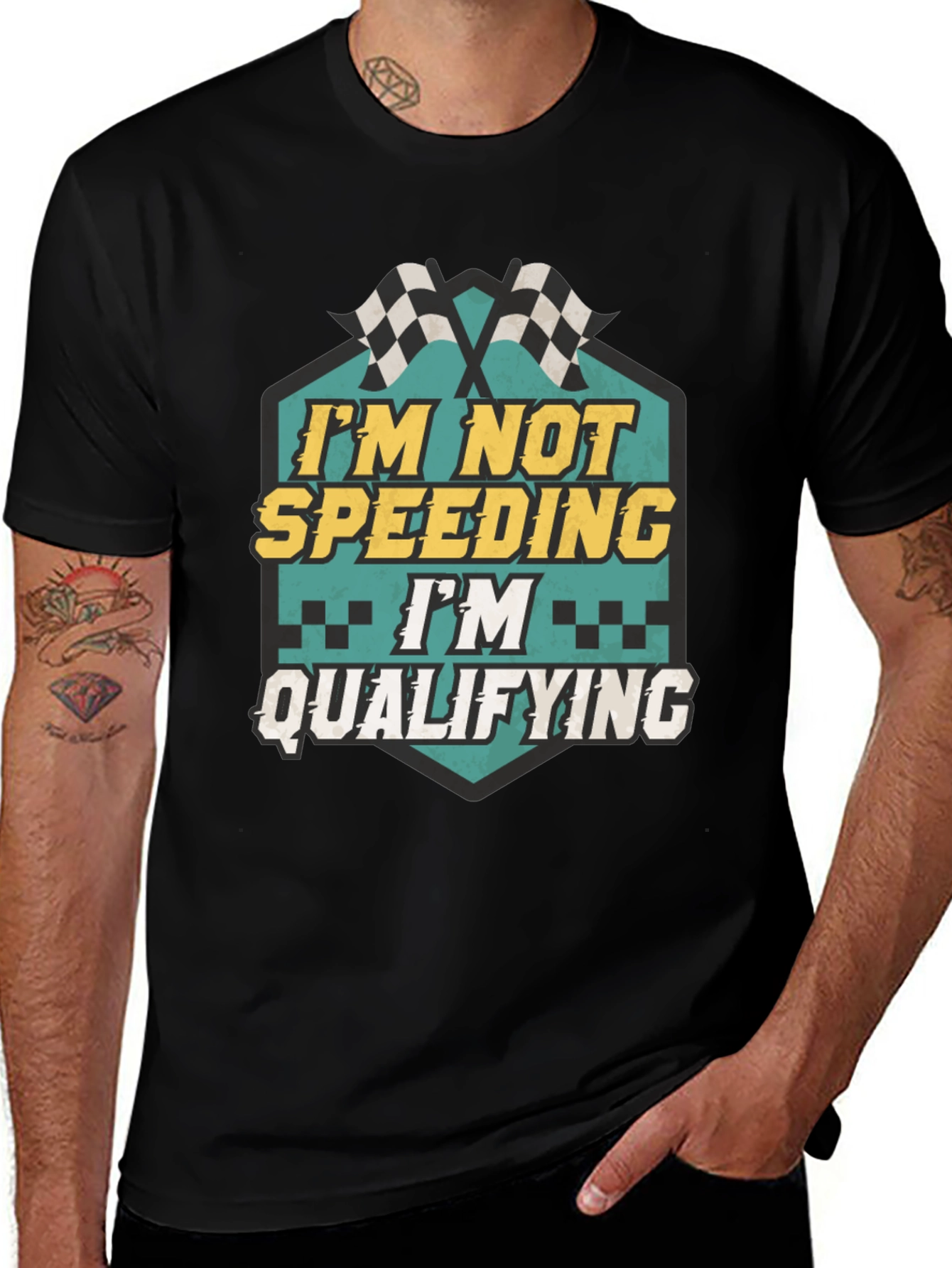 Variant 24 of I'm Not Speeding, I'm Qualifying T-Shirt