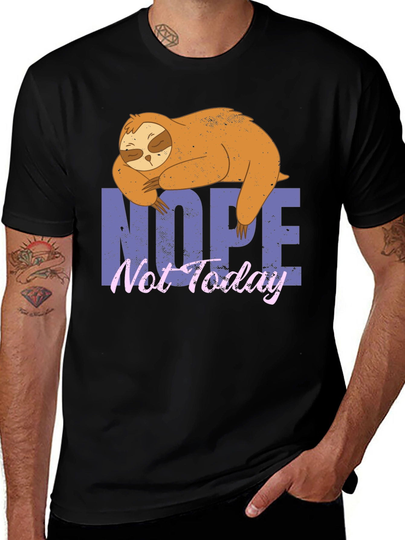 Variant 20 of Nope, Not Today Sloth Graphic Tee