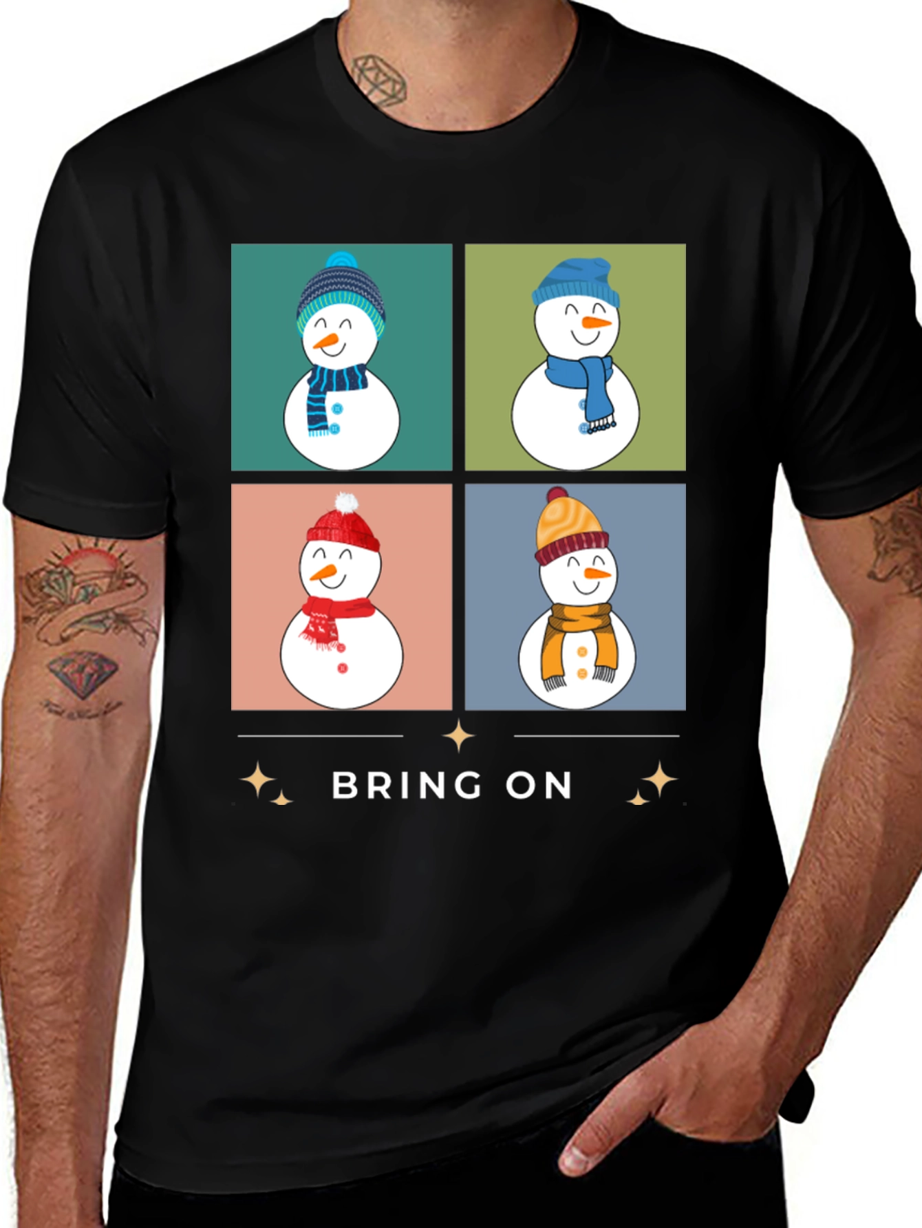 Variant 25 of Bring On the Snowmen Graphic Tee