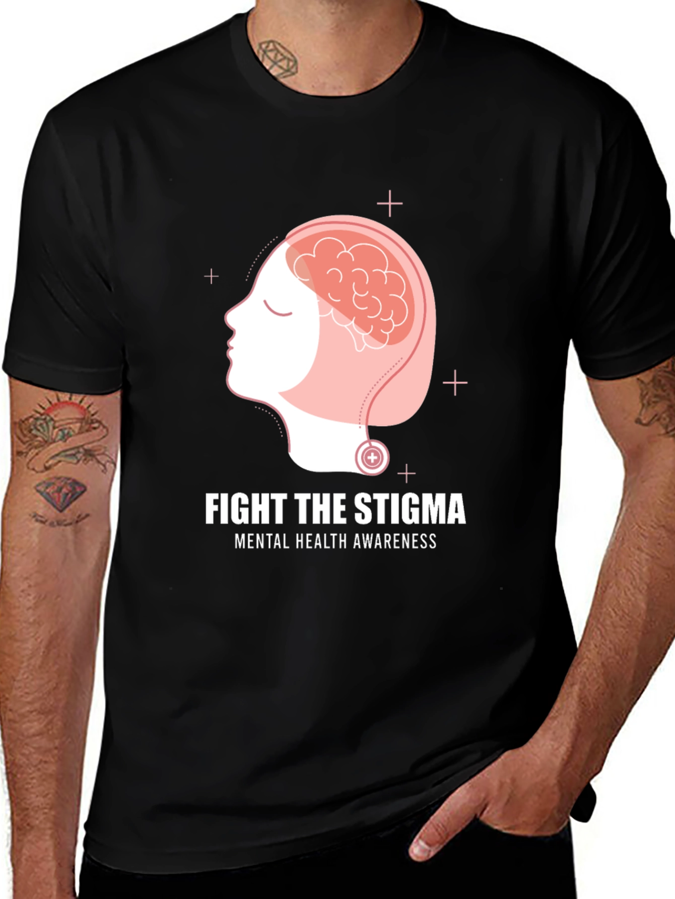 Variant 28 of Fight The Stigma Mental Health Awareness T-Shirt