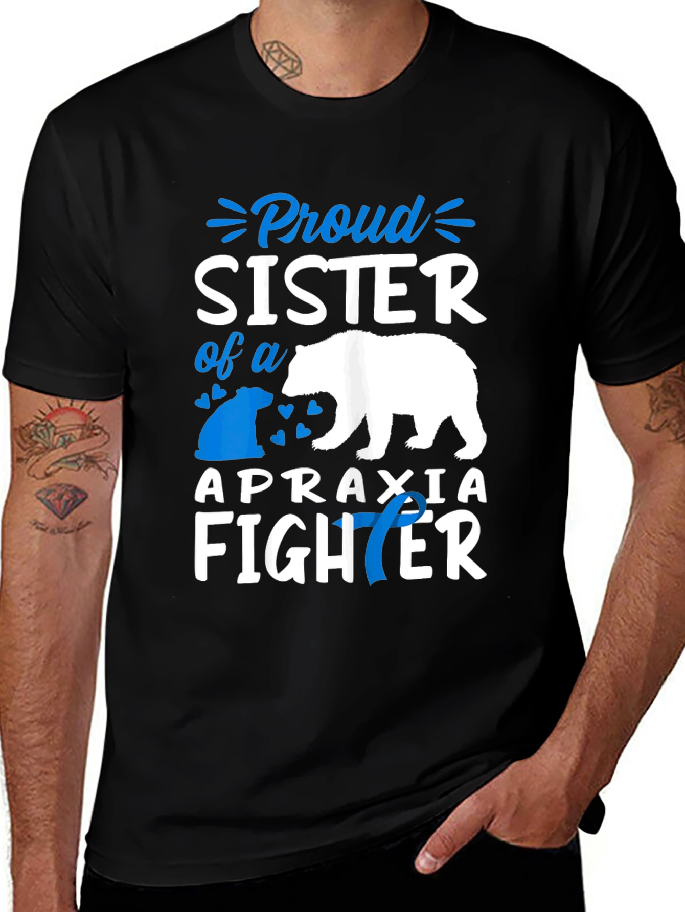 Proud Sister Apraxia Fighter T-Shirt