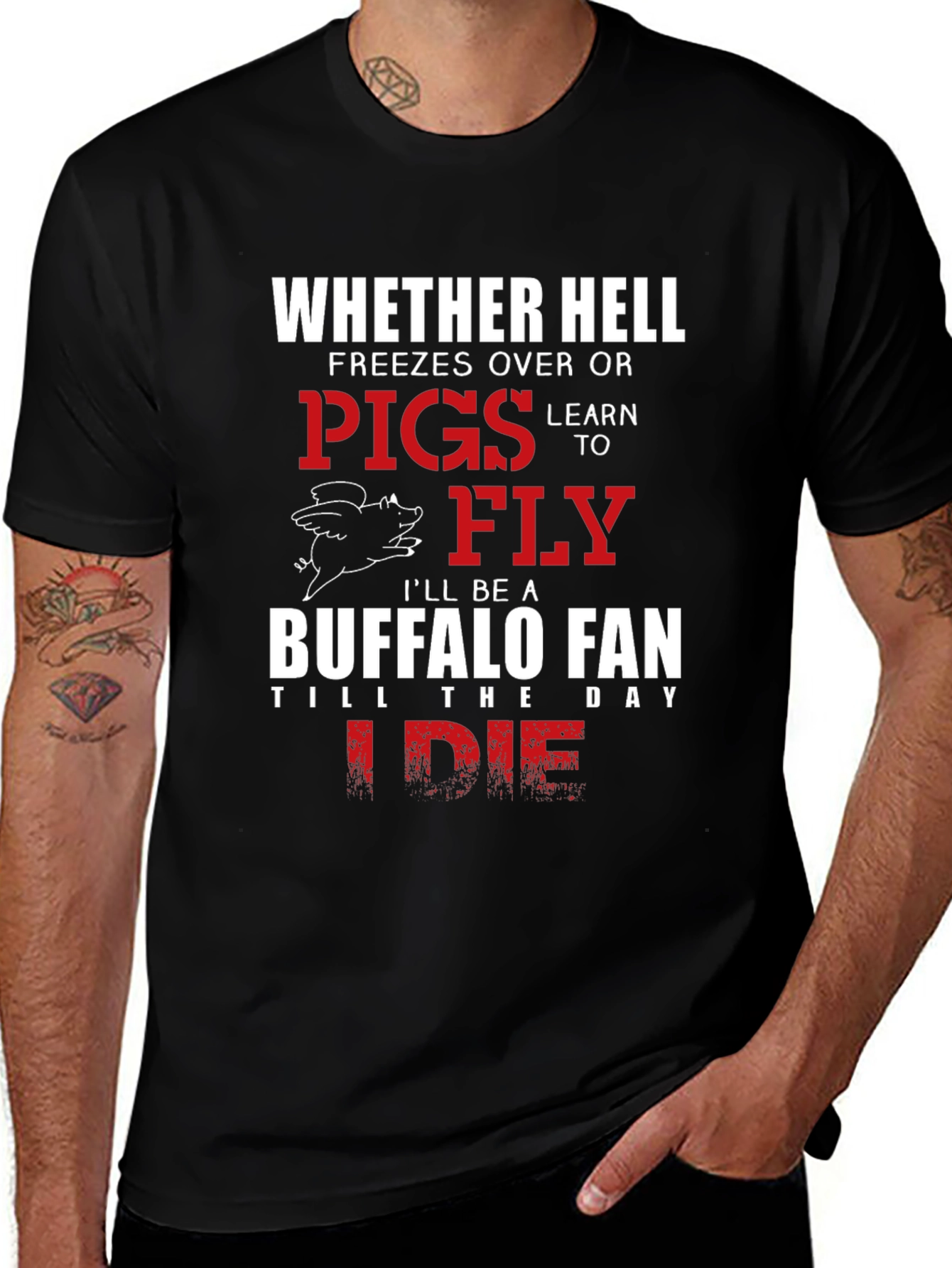Buffalo Fan 'Hell Freezes Over' Graphic T-Shirt