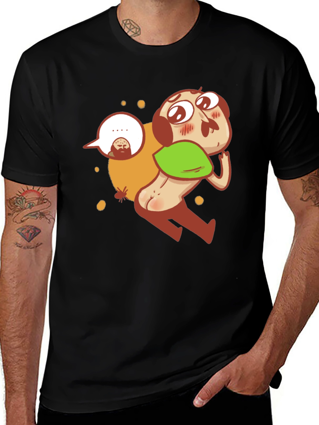 Variant 26 of Funny Cartoon Character Graphic T-Shirt