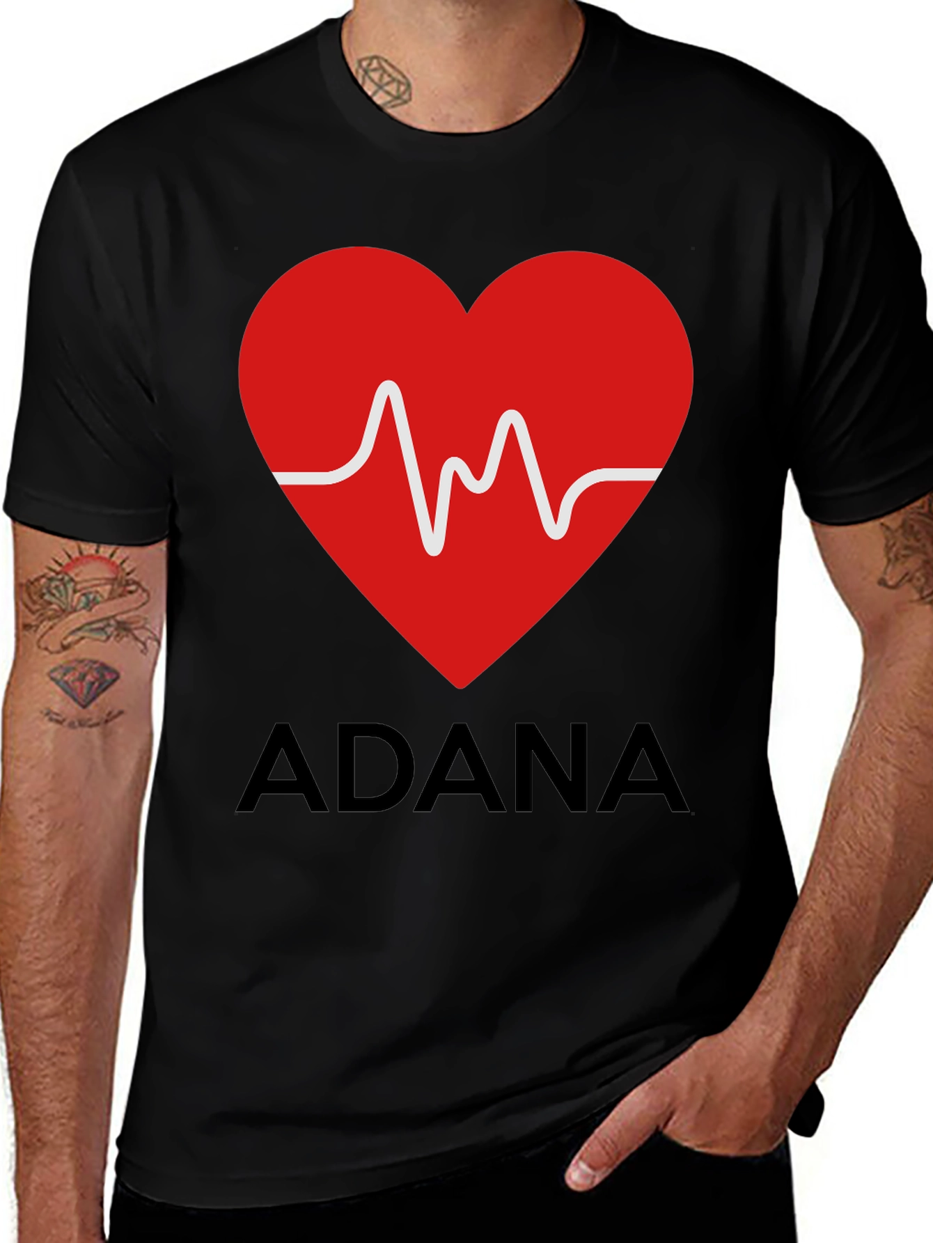 Adana Heartbeat T-Shirt - Trendy City Pride Tee