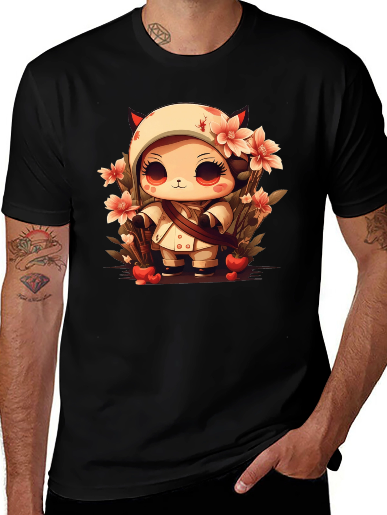 Variant 24 of Cute Devil Anime Style Graphic Tee