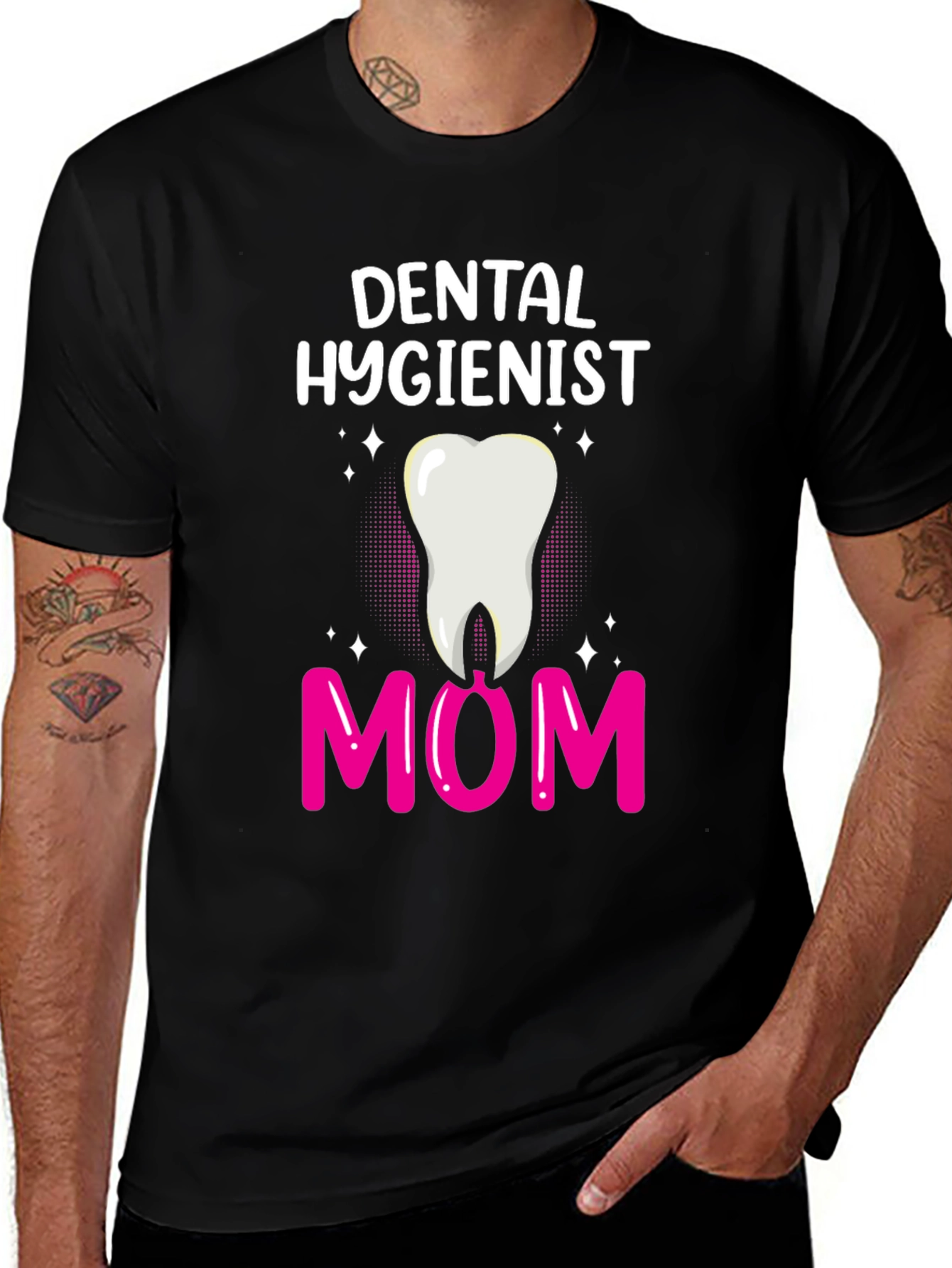 Black Dental Hygienist Mom T-Shirt main image