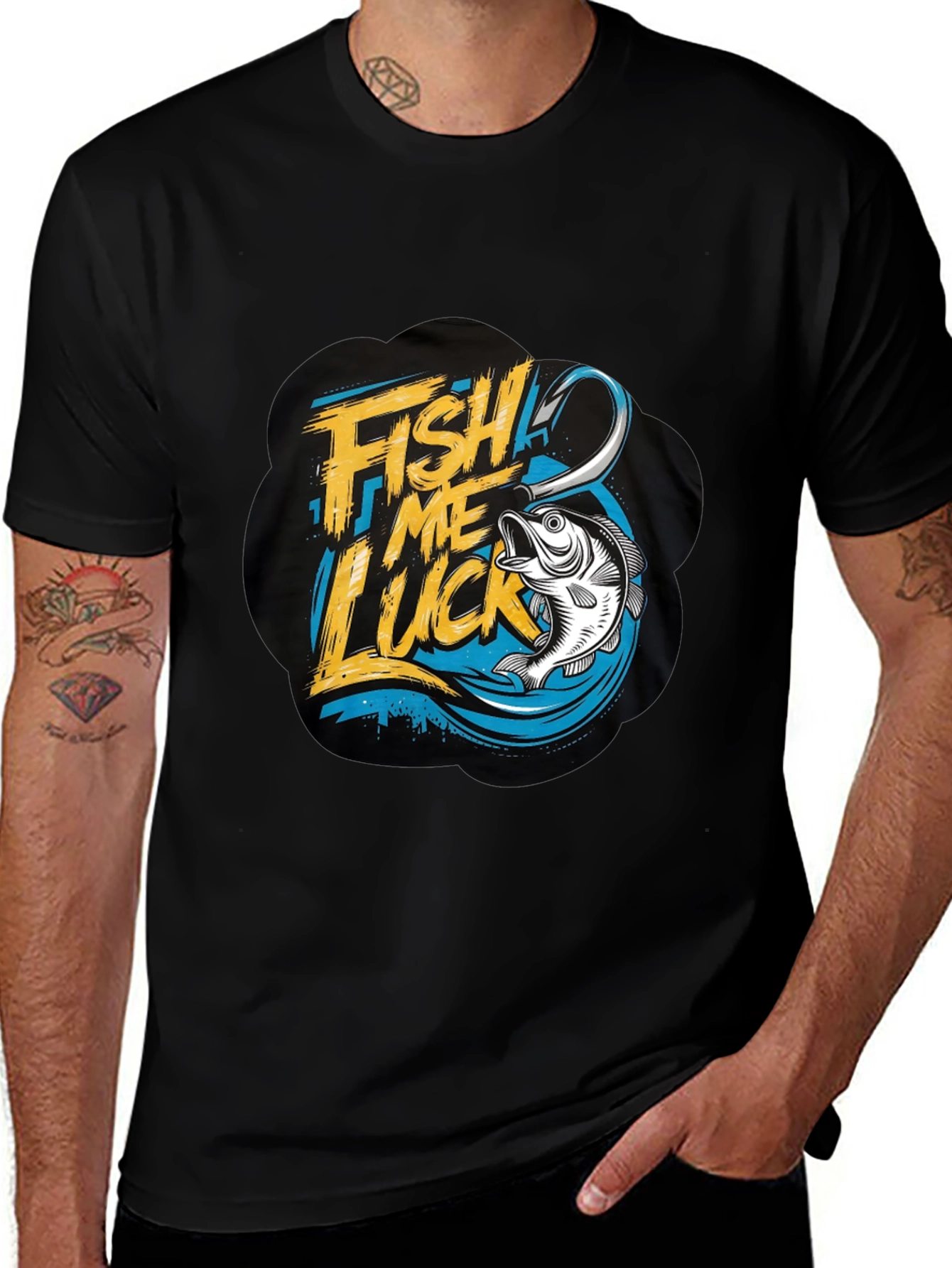 Fish Me Luck T-Shirt - Fishing Graphic Tee