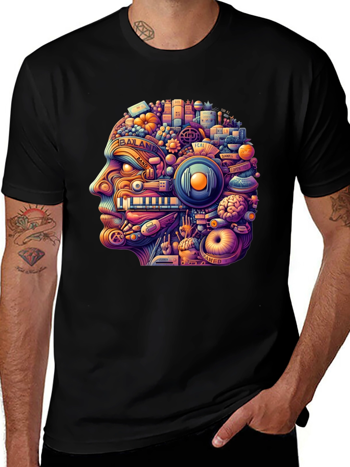 Variant 10 of Abstract Mindscape Graphic Tee