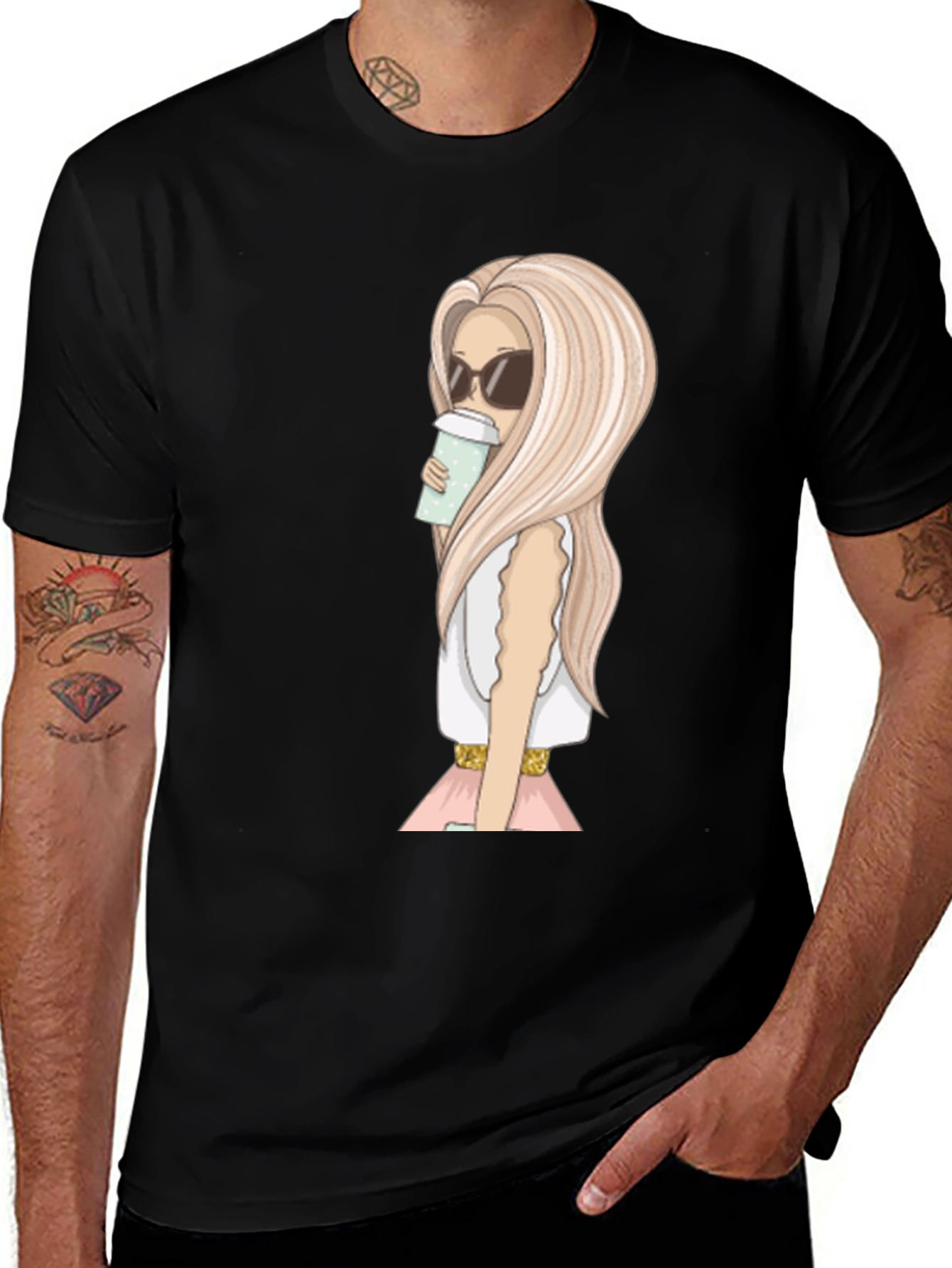 Variant 27 of Stylish Woman Graphic Print T-Shirt