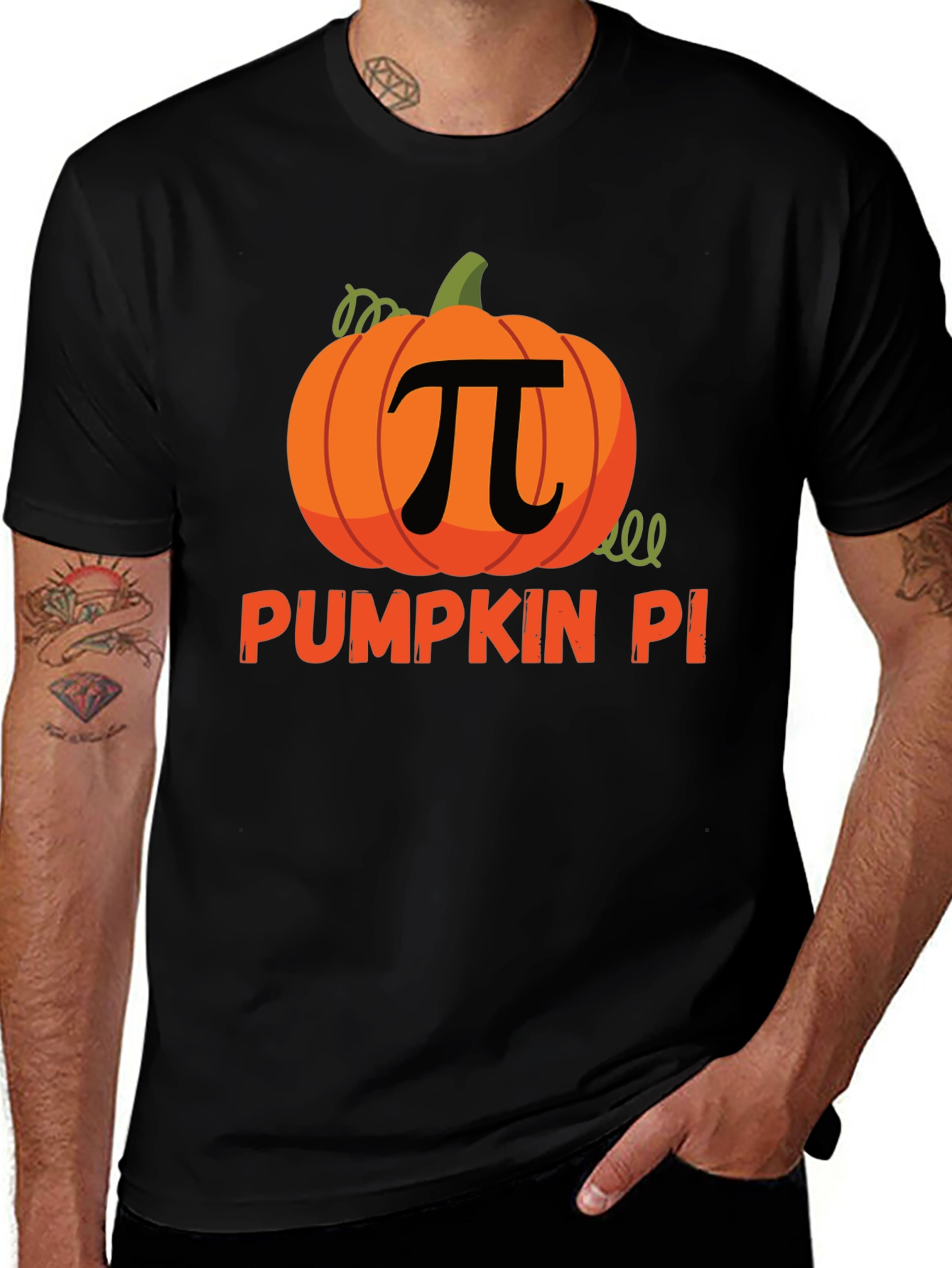 Pumpkin Pi Graphic T-Shirt - Fall Math Tee