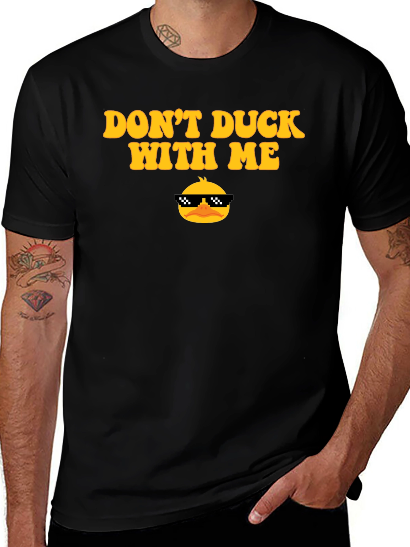 Variant 6 of Don't Duck With Me Novelty Graphic T-Shirt