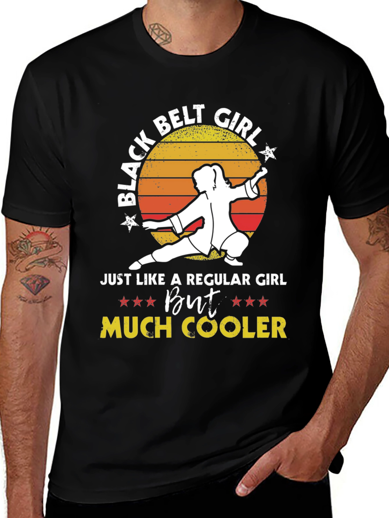 Variant 27 of Black Belt Girl Martial Arts Graphic Tee