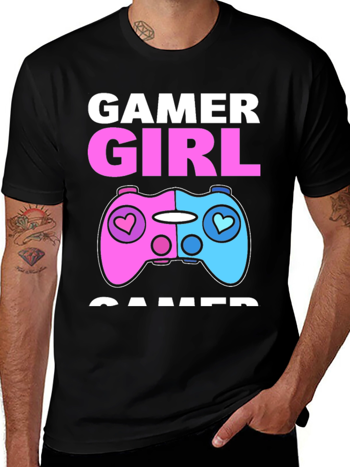 Gamer Girl Tee - Cute Controller Design