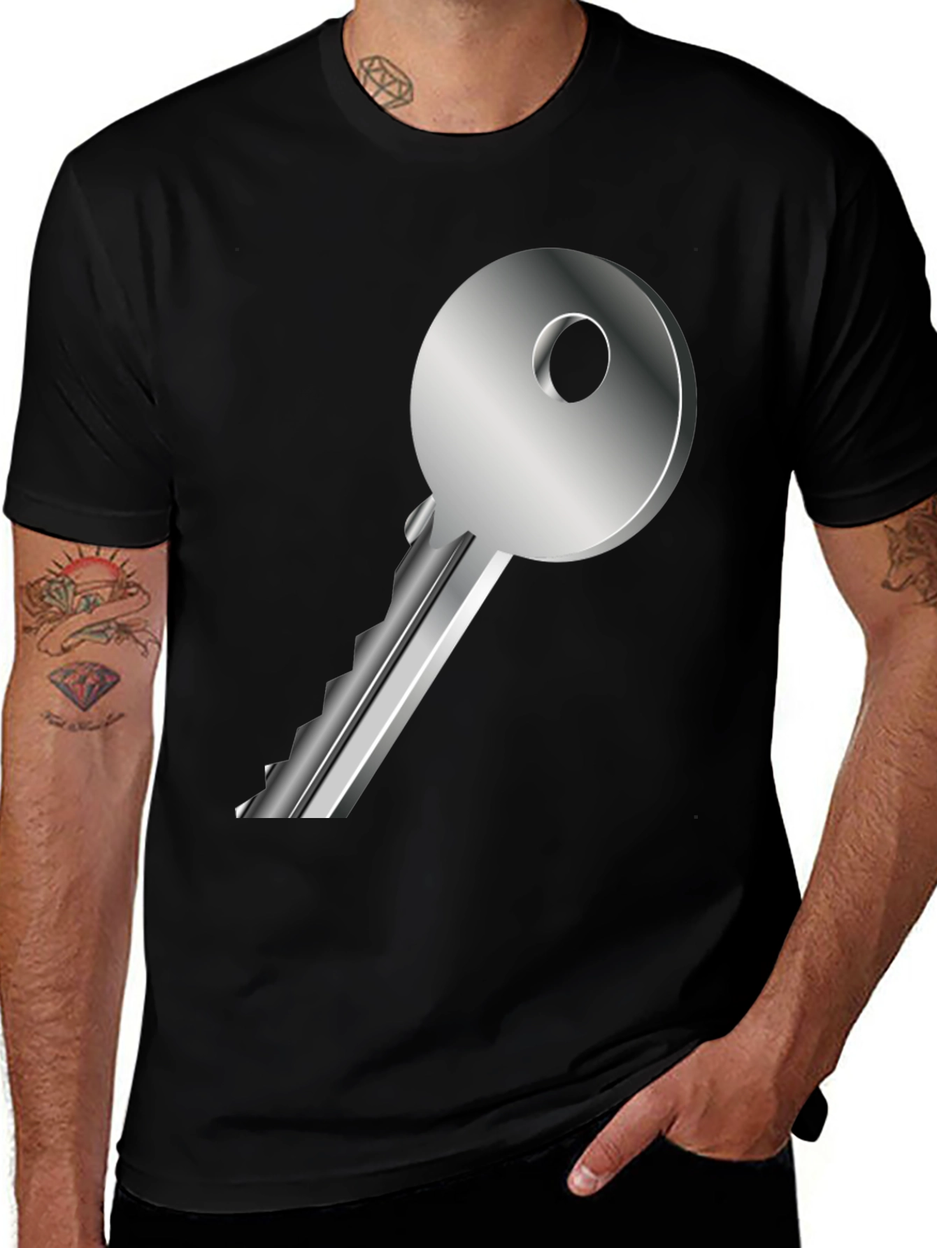 Variant 15 of Key Graphic Tee - Unlock Your Style