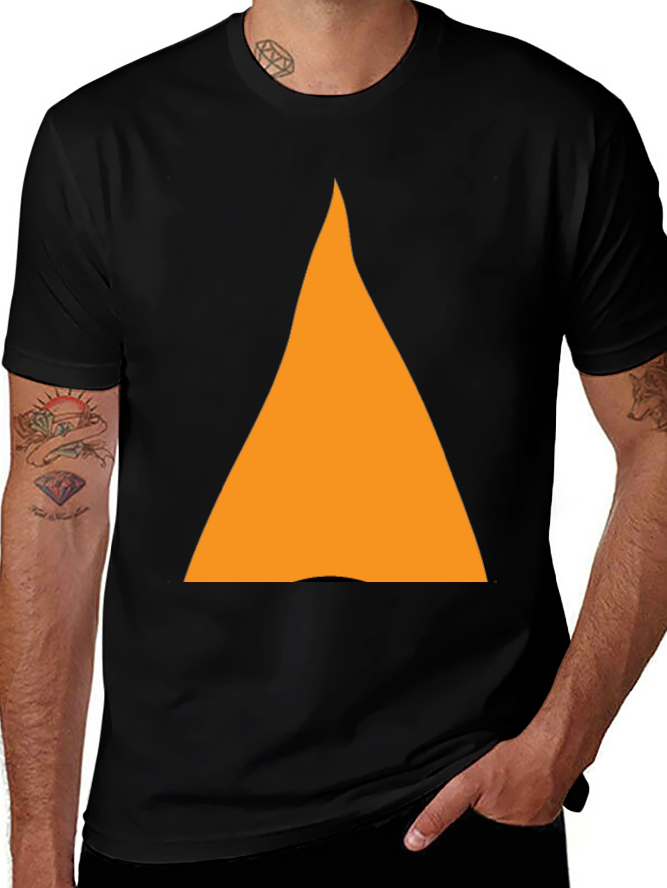Variant 18 of Bold Triangle Graphic Tee - Casual Style