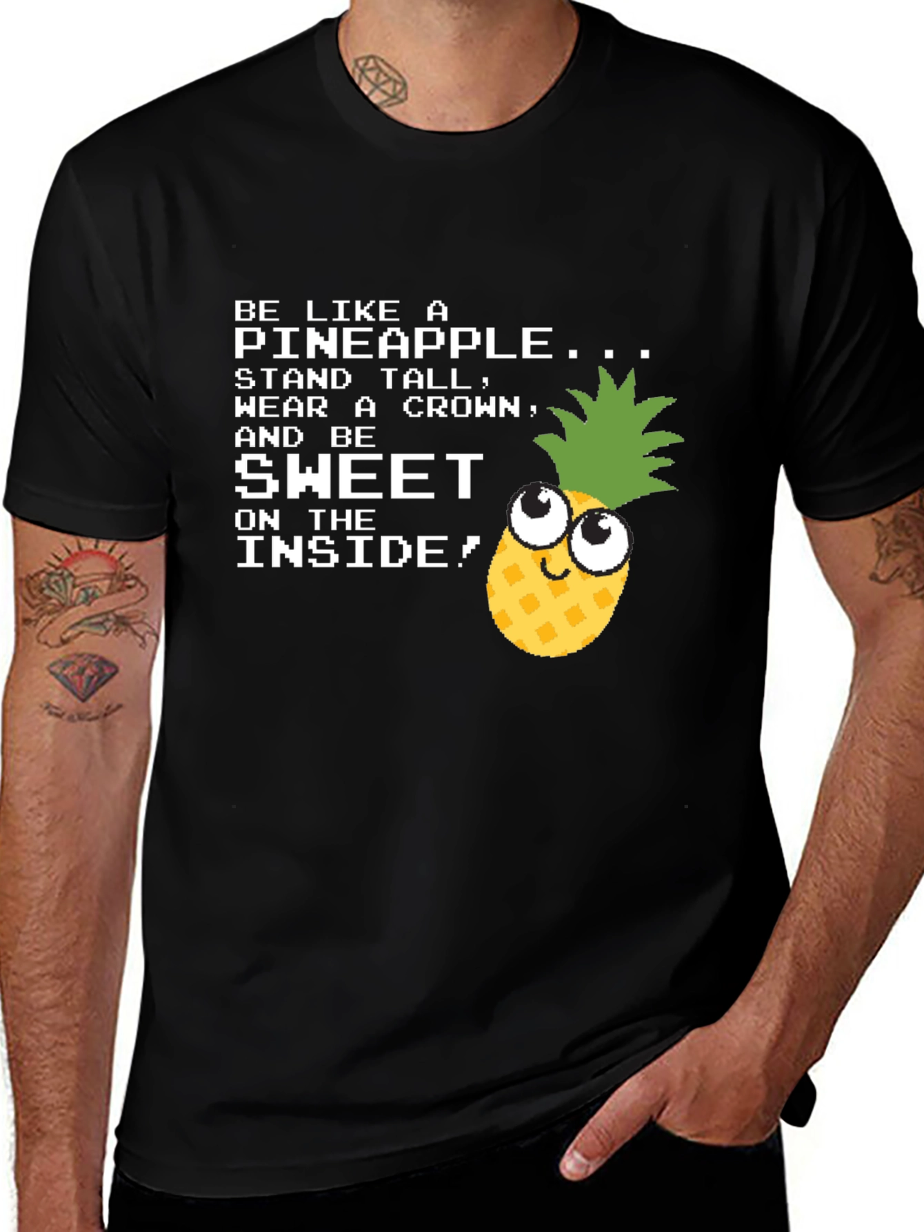 Variant 25 of Be Like a Pineapple Funny Graphic T-Shirt