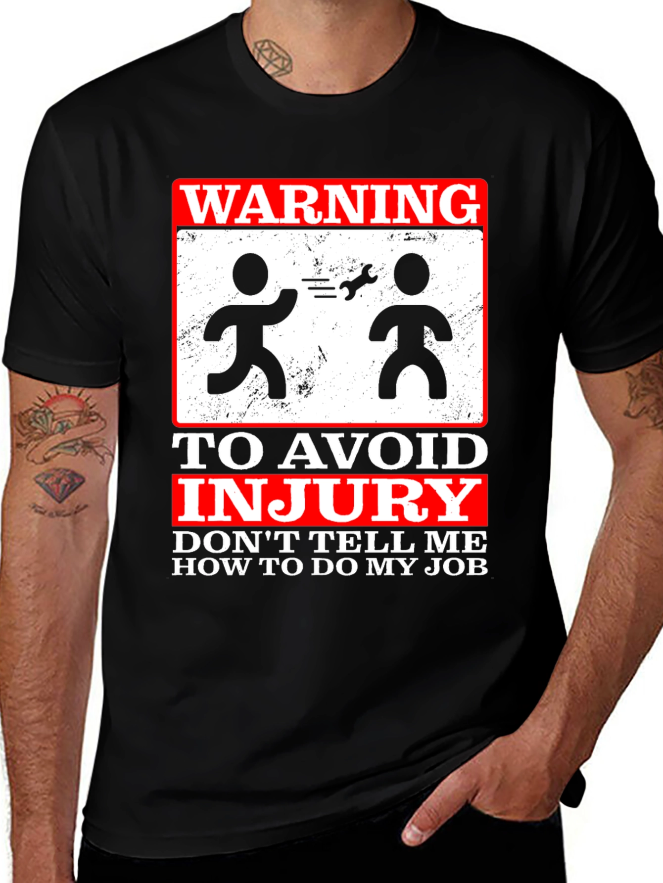 Variant 13 of Warning Don't Tell Me How to Do My Job T-Shirt