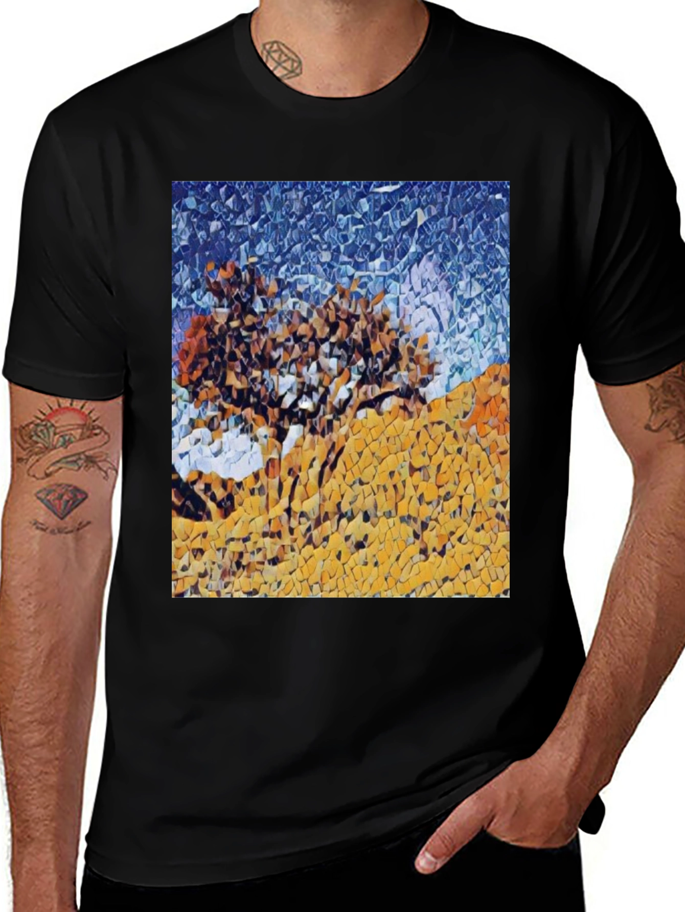 Abstract Landscape Art Print T-Shirt