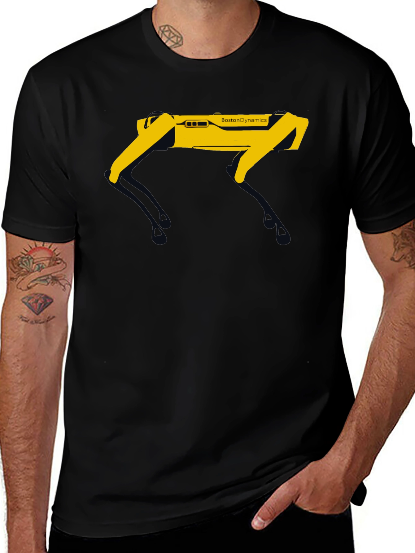 Variant 27 of Boston Dynamics Robot Dog Graphic T-Shirt