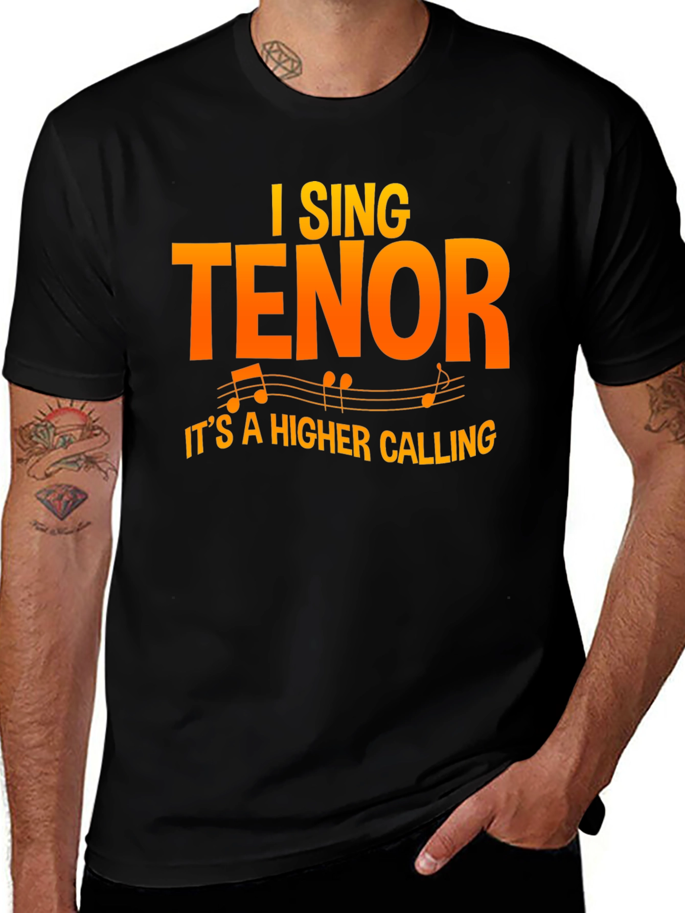 Variant 26 of I Sing Tenor T-Shirt - Musician Apparel