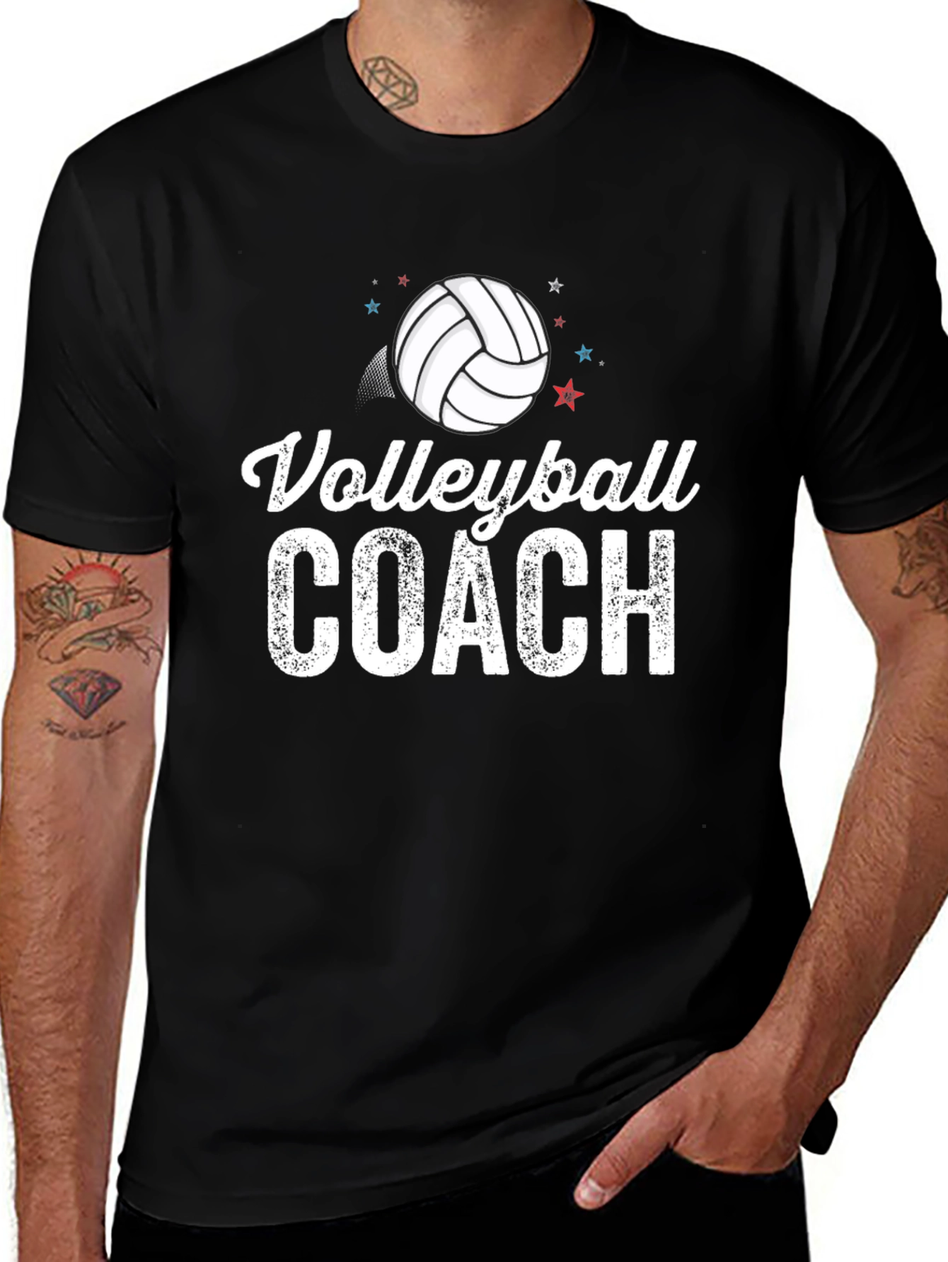 Variant 5 of Volleyball Coach Graphic T-Shirt