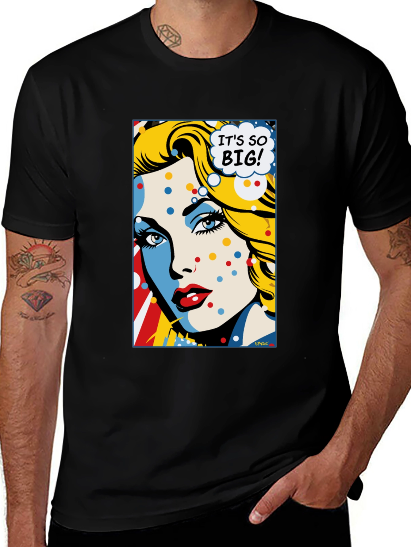 Variant 2 of Pop Art Woman Graphic T-Shirt