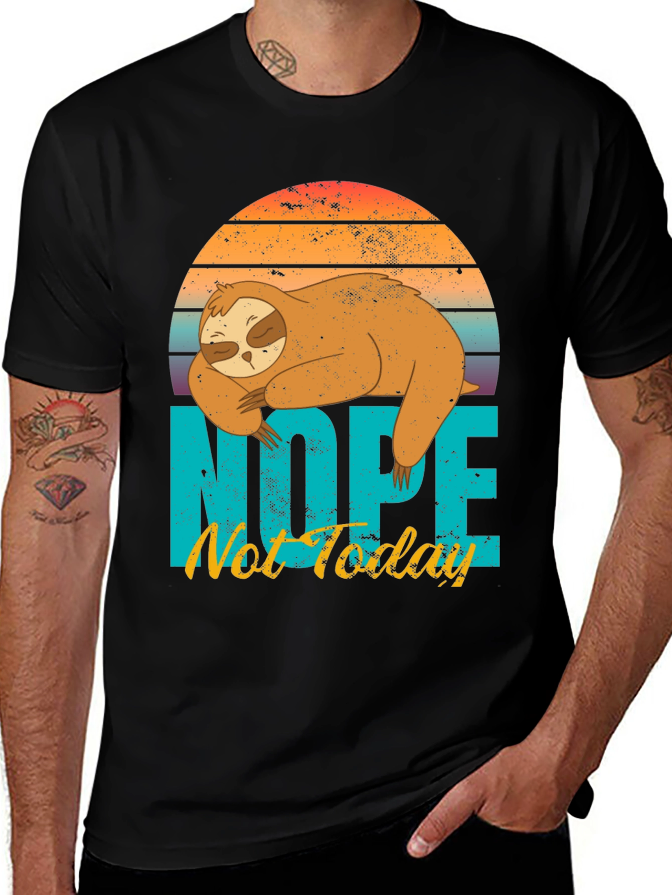 Variant 15 of Nope Not Today Sloth Graphic T-Shirt