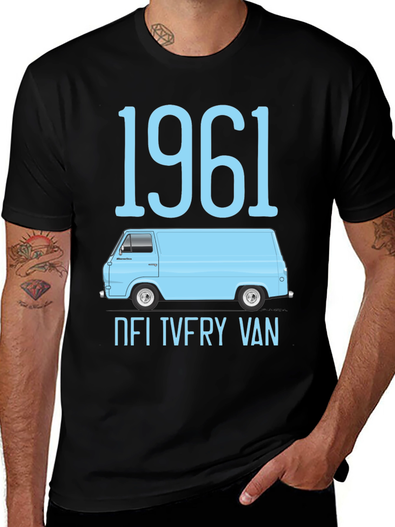 1961 Delivery Van T-Shirt - Classic Car Tee