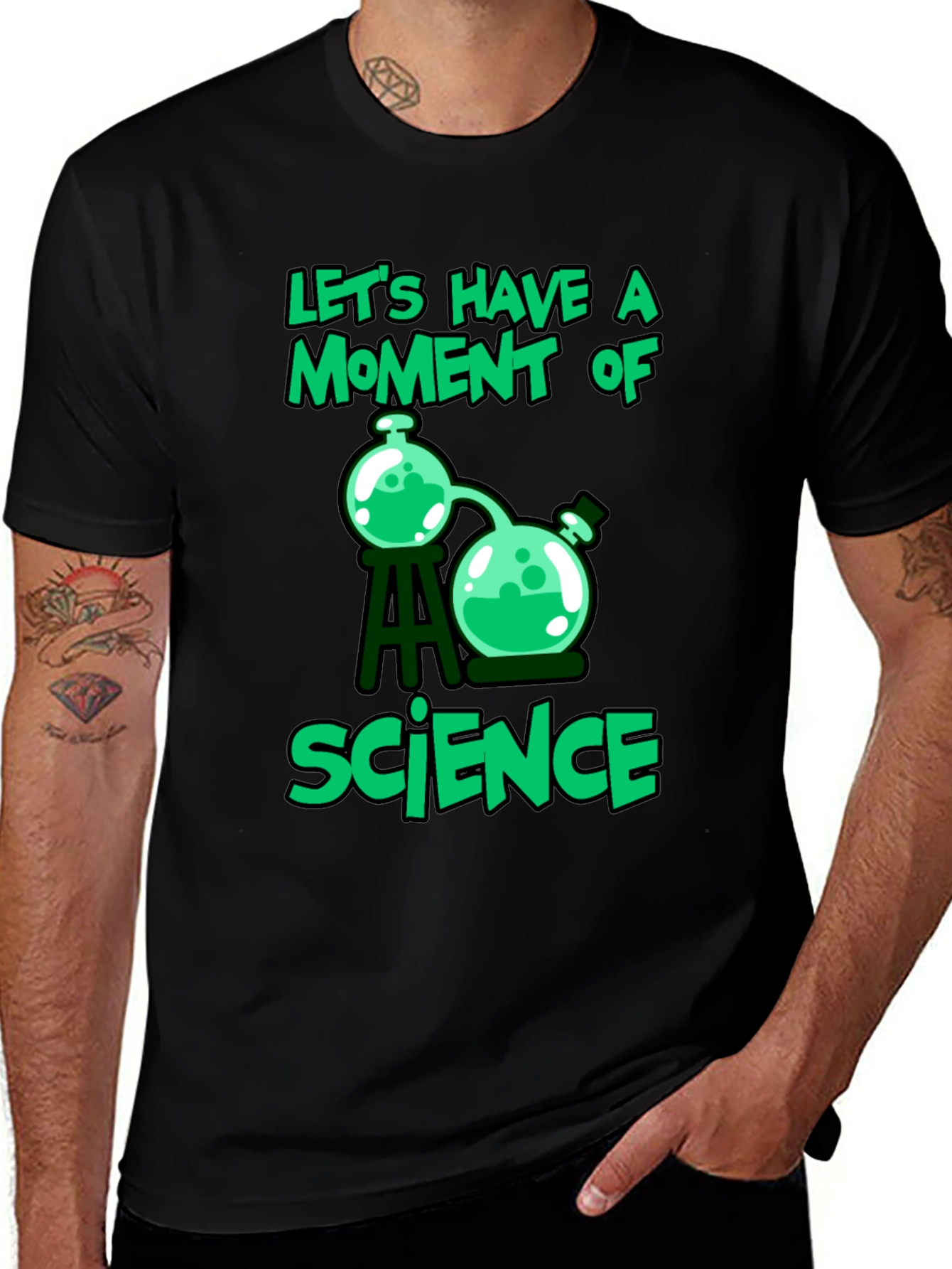 Variant 12 of Science Moment T-Shirt, Black