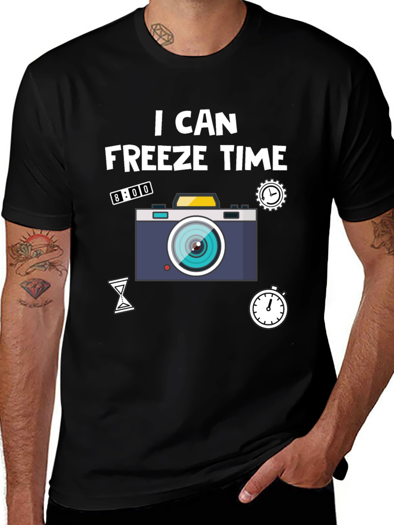 Variant 23 of I Can Freeze Time Camera Graphic T-Shirt